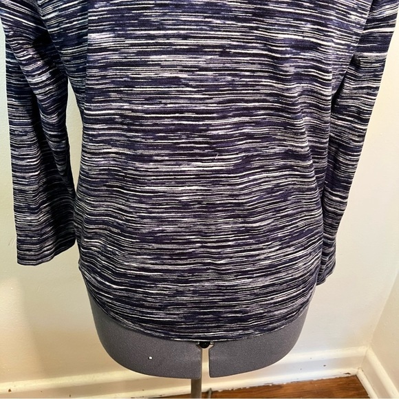 Chico’s Space Dye V-Neck Pullover Sweater Blue - Picture 12 of 14